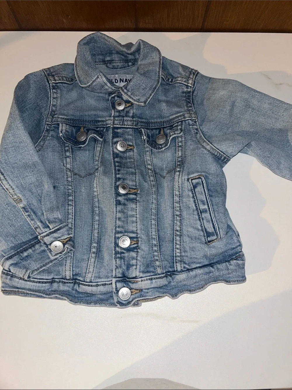 Old Navy button includes dusty